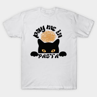 Pay Me In Pasta Funny T-Shirt